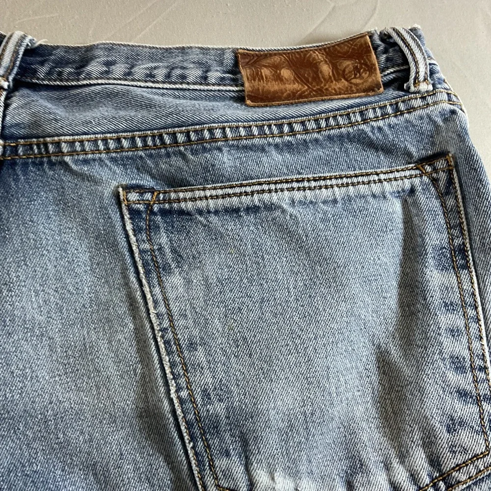 Lands' End Men's Straight Fit Jeans Size 38/30 Blue Denim Casual Classic Pants
